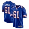 Justin Zimmer Buffalo Bills Game Player Jersey - Royal Nfl - Robokeg