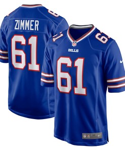 Justin Zimmer Buffalo Bills Game Player Jersey - Royal Nfl - Robokeg