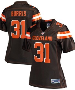 Juston Burris Cleveland Browns Nfl Pro Line Womens Team Player Jersey - Brown - Robokeg