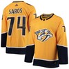 Juuse Saros Nashville Predators Adidas Home Authentic Player Jersey - Gold Nhl - Robokeg