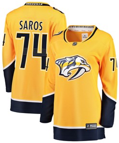 Juuse Saros Nashville Predators Fanatics Branded Womens Breakaway Player Jersey - Gold Nhl - Robokeg