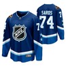 Juuse Saros Predators Blue 2022 All-Star 74 Jersey Western Conference Jersey - Robokeg