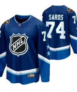 Juuse Saros Predators Blue 2022 All-Star 74 Jersey Western Conference Jersey - Robokeg