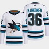 Kaapo Kahkonen 36 San Jose Sharks White Jersey 2022-23 Away Primegreen - Robokeg