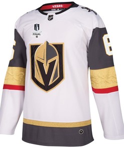 Kaedan Korczak 6 Vegas Golden Knights Stanley Cup 2023 Final Patch Away Breakaway Men Jersey - White - Robokeg