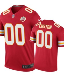 Kansas City Chiefs #00 Custom Nike Color Rush Red Jersey - Robokeg