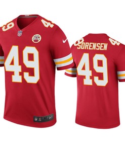 Kansas City Chiefs #49 Daniel Sorensen Nike Color Rush Red Jersey - Robokeg