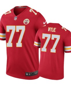 Kansas City Chiefs #77 Andrew Wylie Nike Color Rush Red Jersey - Robokeg