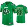 Kansas City Chiefs #88 Tony Gonzalez Jersey St. Patricks Day Kelly Green Lucky - Men - Robokeg