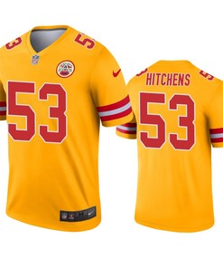 Kansas City Chiefs Anthony Hitchens Gold Inverted Legend Jersey - Robokeg