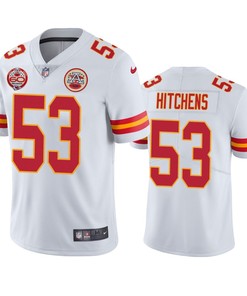 Kansas City Chiefs Anthony Hitchens White 60th Anniversary Vapor Limited Jersey - Robokeg