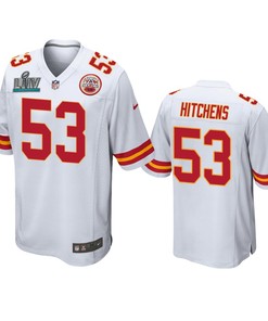 Kansas City Chiefs Anthony Hitchens White Super Bowl Liv Game Jersey - Robokeg