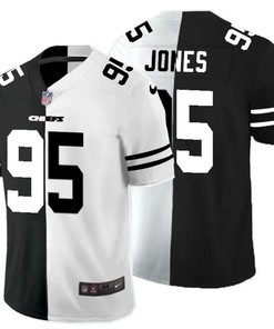 Kansas City Chiefs Chris Jones #95 Nfl 2020 Black And White Jersey - Robokeg
