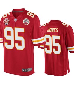 Kansas City Chiefs Chris Jones Red 60th Anniversary Game Jersey - Robokeg