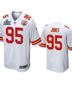 Kansas City Chiefs Chris Jones White Super Bowl Liv Game Jersey - Robokeg