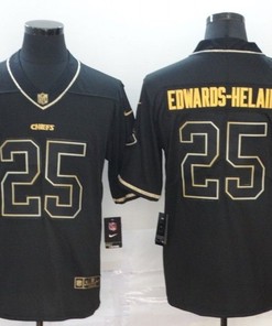 Kansas City Chiefs Clyde Brandedwards-helaire #25 Nfl 2020 Black Jersey - Robokeg