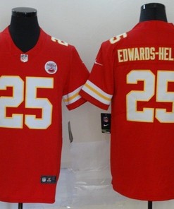 Kansas City Chiefs Clyde Brandedwards-helaire #25 Nfl 2020 Red Orange Jersey - Robokeg