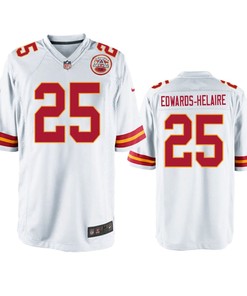 Kansas City Chiefs Clyde Edwards-helaire White 2020 Nfl Draft Game Jersey - Robokeg