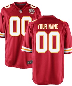 Kansas City Chiefs Custom Game Jersey - Red Custom Jerseys Nfl - Robokeg