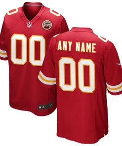 Kansas City Chiefs Custom Game Jersey Red Custom Jerseys Nfl - Robokeg