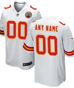 Kansas City Chiefs Custom Game Jersey - White Custom Jerseys Nfl - Robokeg
