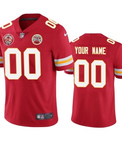 Kansas City Chiefs Custom Red 60th Anniversary Vapor Limited Jersey - Robokeg