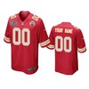Kansas City Chiefs Custom Red Super Bowl Liv Game Jersey - Robokeg