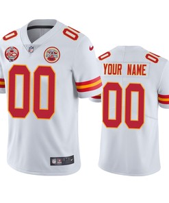 Kansas City Chiefs Custom White 60th Anniversary Vapor Limited Jersey - Robokeg