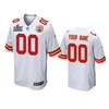 Kansas City Chiefs Custom White Super Bowl Liv Game Jersey - Robokeg