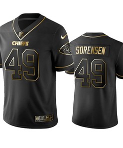 Kansas City Chiefs Daniel Sorensen Black Golden Edition 2019 Vapor Untouchable Limited Jersey - Mens - Robokeg
