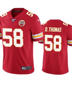 Kansas City Chiefs Derrick Thomas Red 100th Season Vapor Limited Jersey - Robokeg