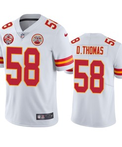 Kansas City Chiefs Derrick Thomas White 60th Anniversary Vapor Limited Jersey - Robokeg