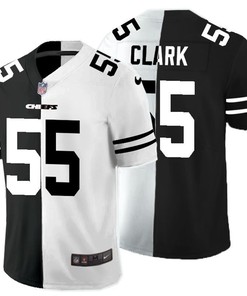 Kansas City Chiefs Frank Clark #55 Nfl 2020 Black And White Jersey - Robokeg