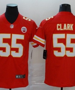 Kansas City Chiefs Frank Clark #55 Nfl 2020 Red Orange Jersey - Robokeg