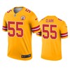 Kansas City Chiefs Frank Clark Gold Inverted Legend Jersey - Robokeg