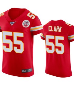 Kansas City Chiefs Frank Clark Red 100th Season Vapor Elite Jersey - Robokeg