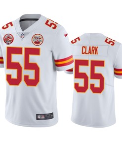 Kansas City Chiefs Frank Clark White 60th Anniversary Vapor Limited Jersey - Robokeg