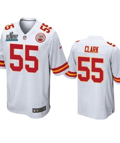 Kansas City Chiefs Frank Clark White Super Bowl Liv Game Jersey - Robokeg