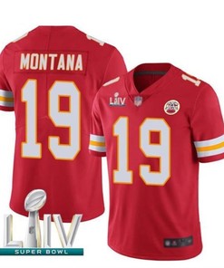 Kansas City Chiefs Joe Montana #19 Nfl Red Jersey Jersey - Robokeg