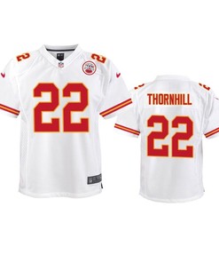 Kansas City Chiefs Juan Thornhill 2019 Nfl Draft White Game Youth Jersey - Robokeg