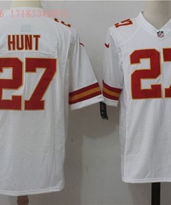 Kansas City Chiefs Kareem Hunt #27 2020 Nfl White Jersey Jersey - Robokeg