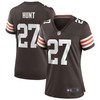 Kansas City Chiefs Kareem Hunt #27 Nfl 2020 Dark Brown Jersey - Robokeg