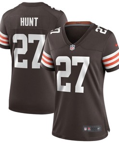Kansas City Chiefs Kareem Hunt #27 Nfl 2020 Dark Brown Jersey - Robokeg