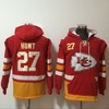 Kansas City Chiefs Kareem Hunt #27 Nfl 2020 Red And Orange Hoodie Jersey - Robokeg