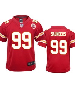 Kansas City Chiefs Khalen Saunders 2019 Nfl Draft Red Game Youth Jersey - Robokeg