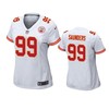 Kansas City Chiefs Khalen Saunders 2019 Nfl Draft White Game Womens Jersey - Robokeg