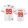 Kansas City Chiefs Khalen Saunders 2019 Nfl Draft White Game Youth Jersey - Robokeg