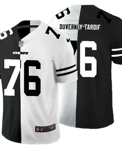Kansas City Chiefs Laurent Duvernay-tardif #76 Nfl 2020 Black And White Jersey - Robokeg