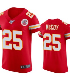 Kansas City Chiefs Lesean Mccoy Red 100th Season Vapor Elite Jersey - Robokeg