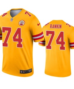 Kansas City Chiefs Martinas Rankin Gold Inverted Legend Jersey - Robokeg